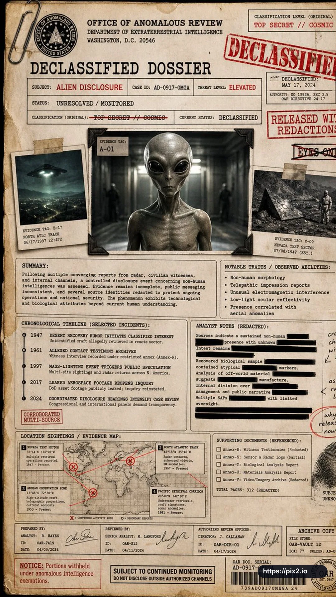 Alien Disclosure Dossier