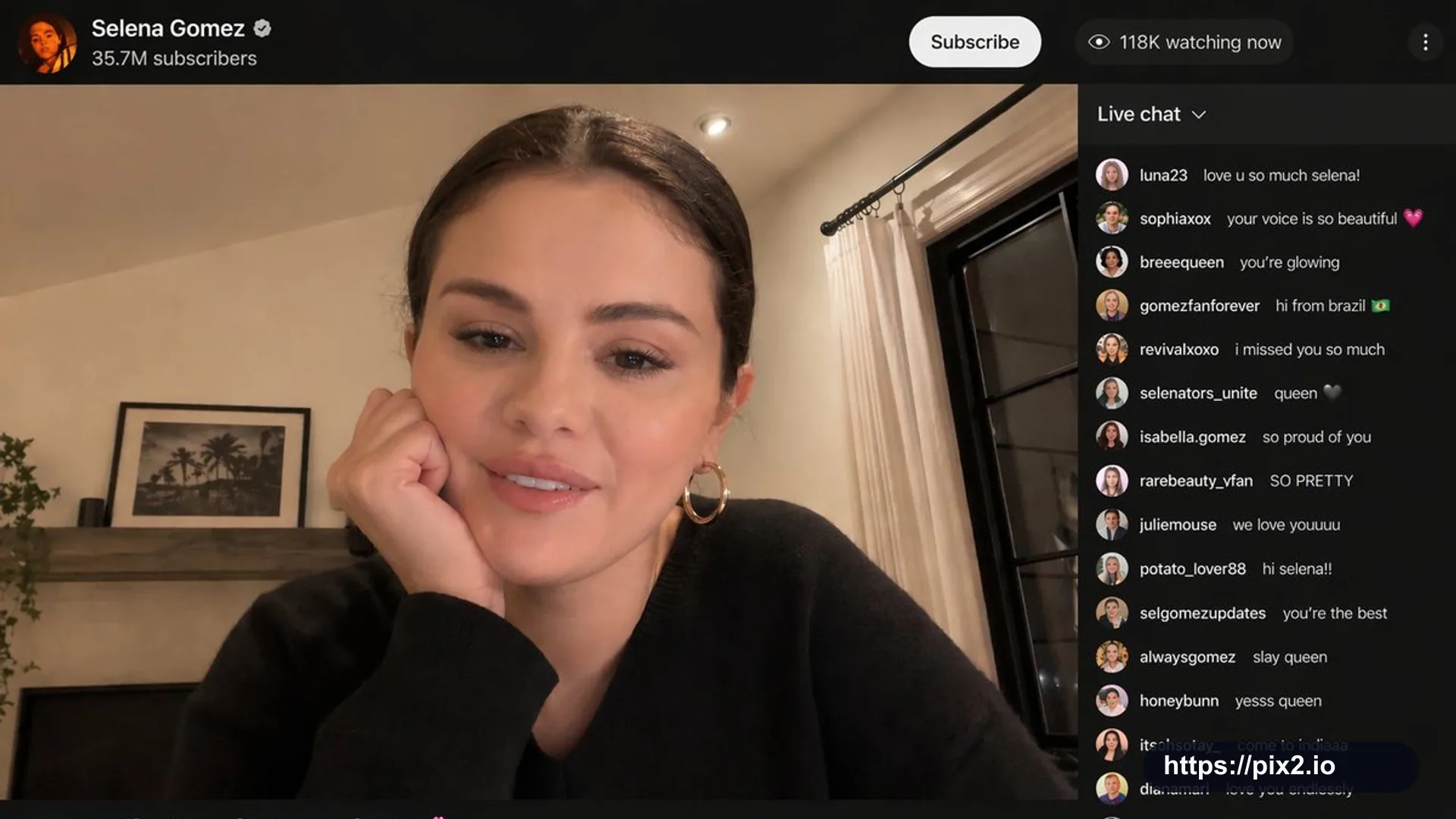 Fictional Public Figure Livestream Mockup
