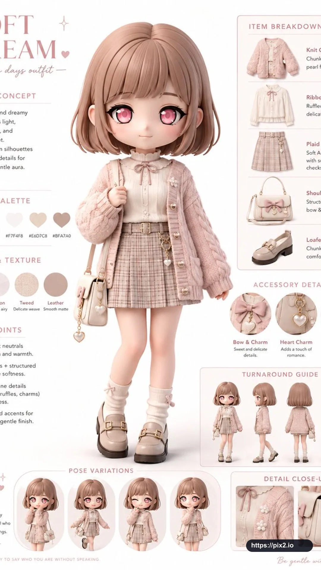 Chibi Fashion Infographic