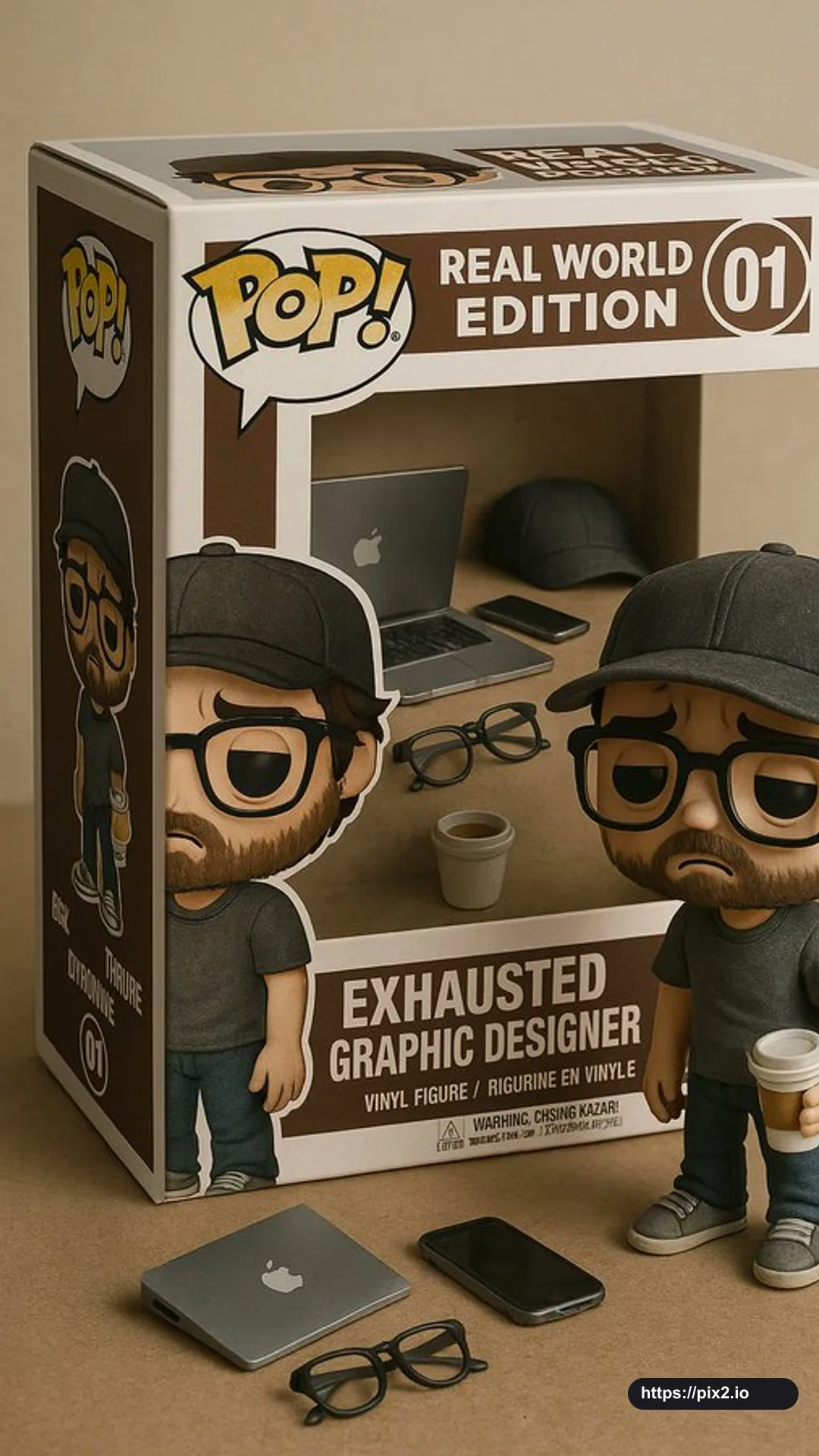 Designer Toy Box Mockup