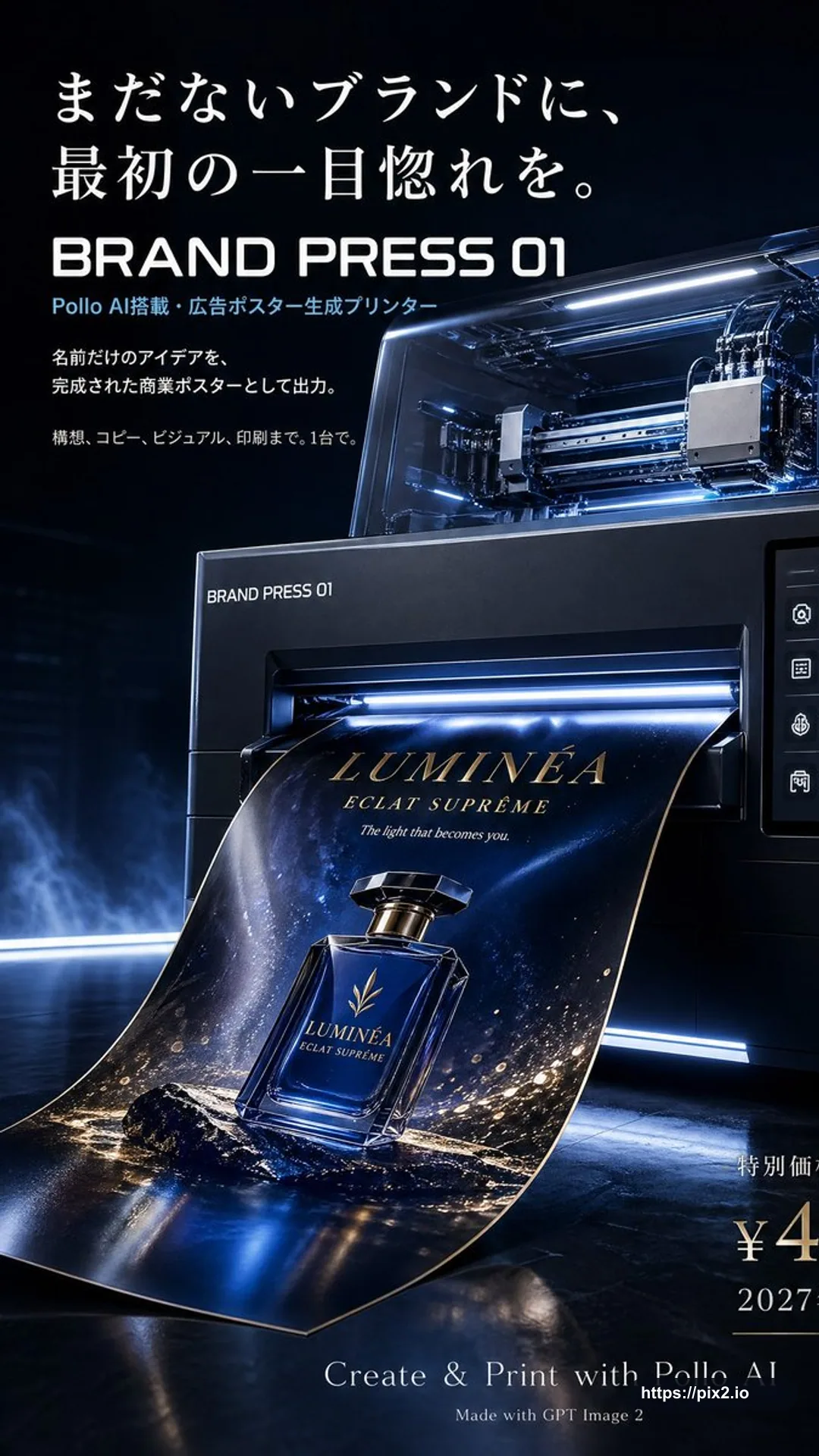 Luxury AI Poster Printer Ad
