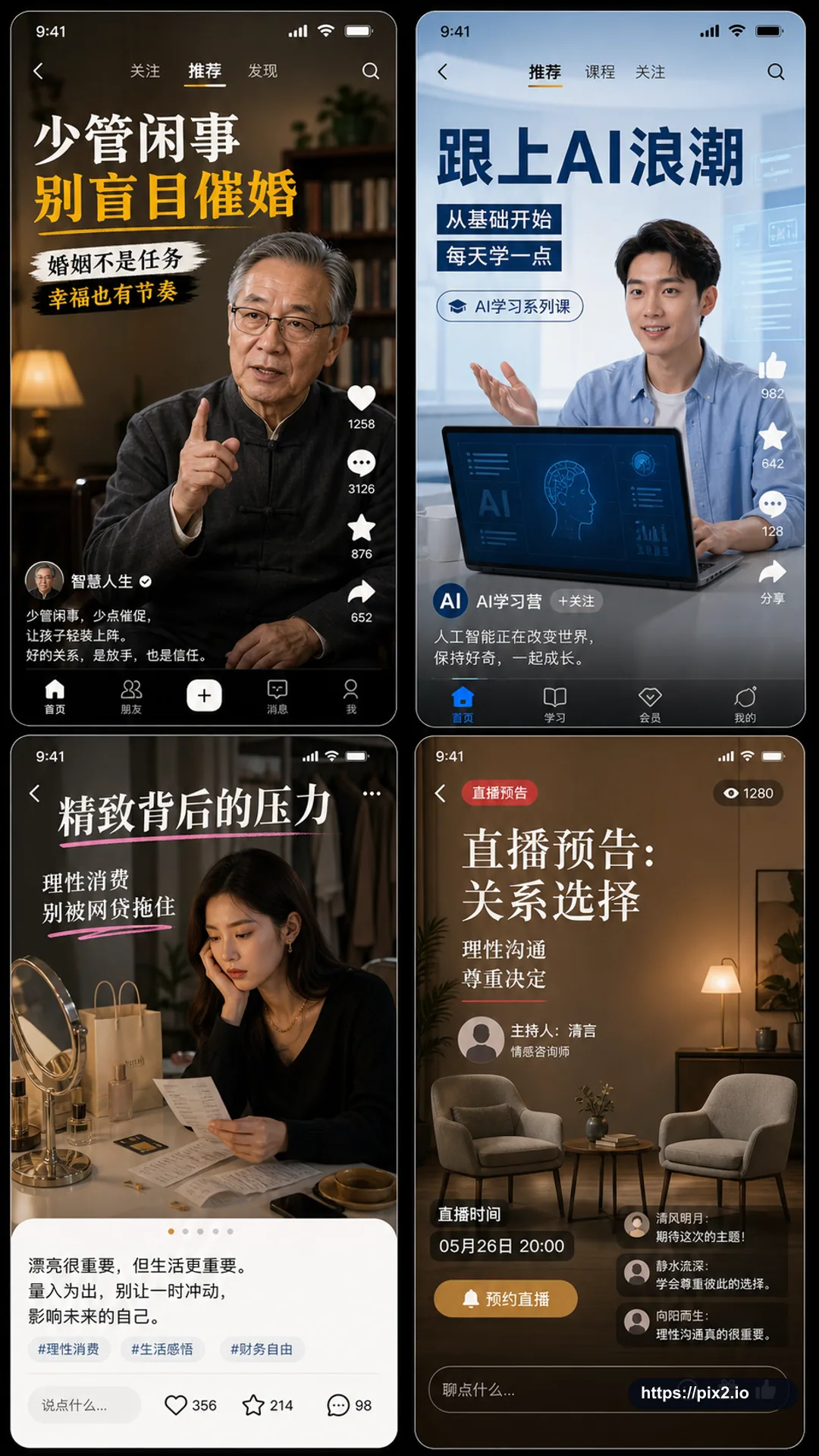 Multi-Platform Mobile Content Screenshots