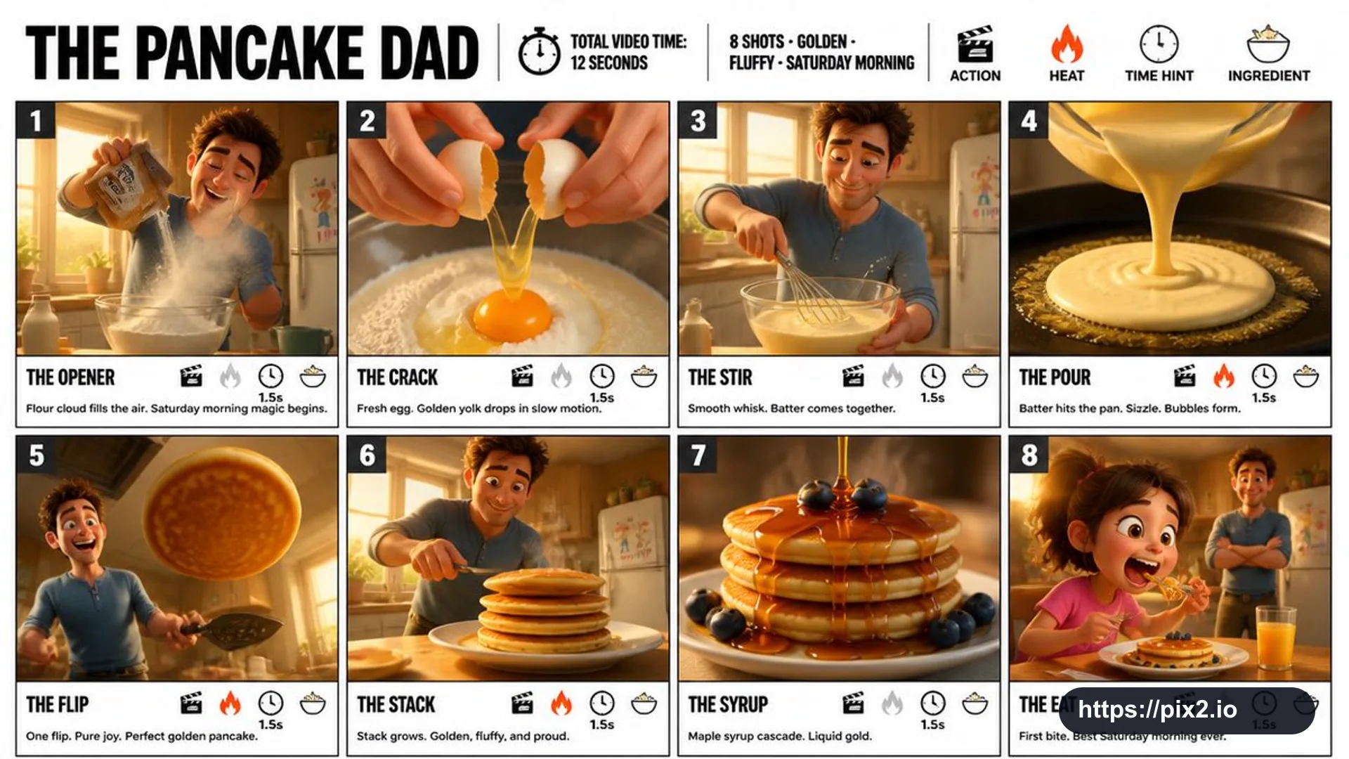 Pancake Dad Storyboard