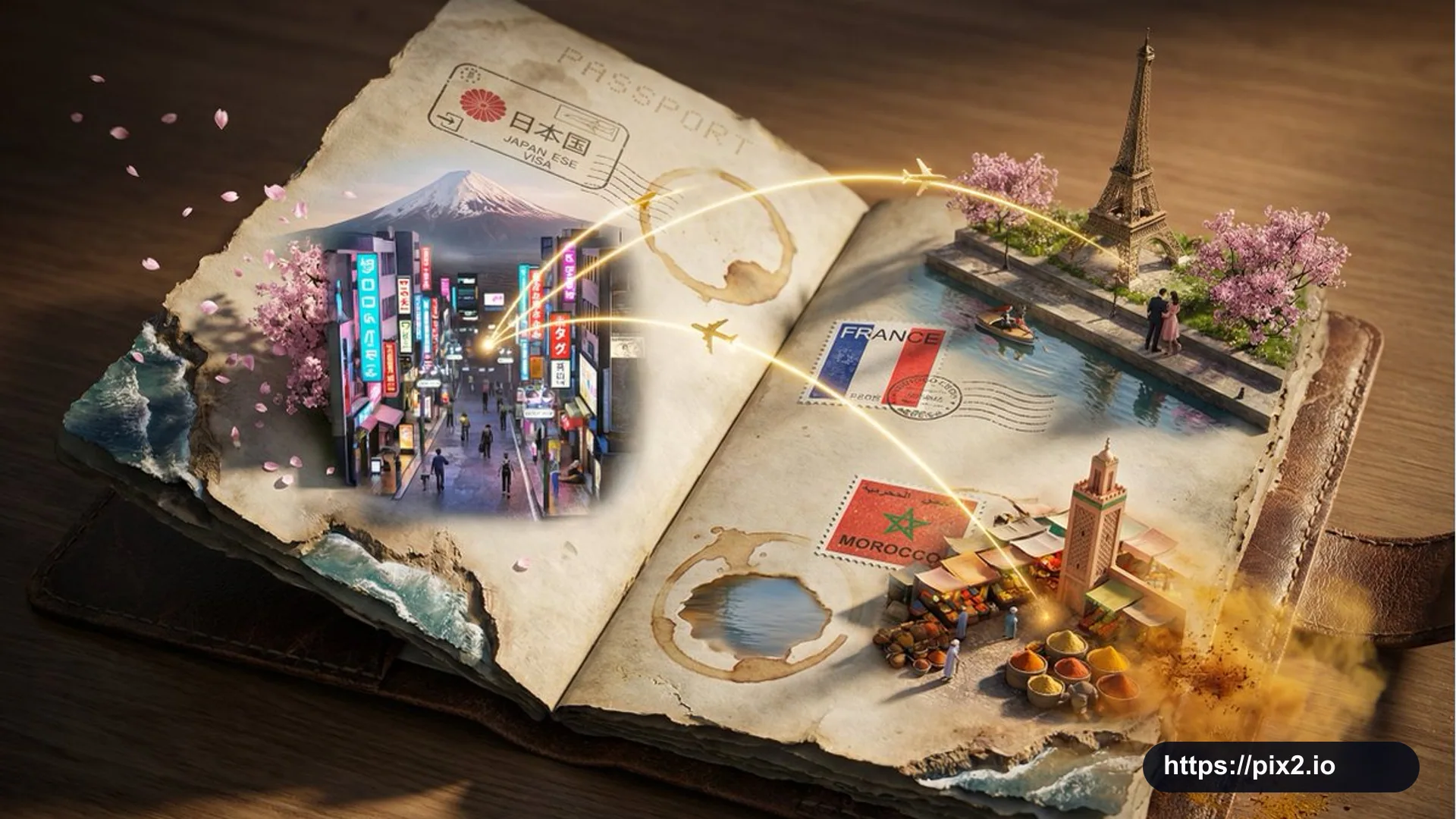 Passport Worlds Atlas Scene