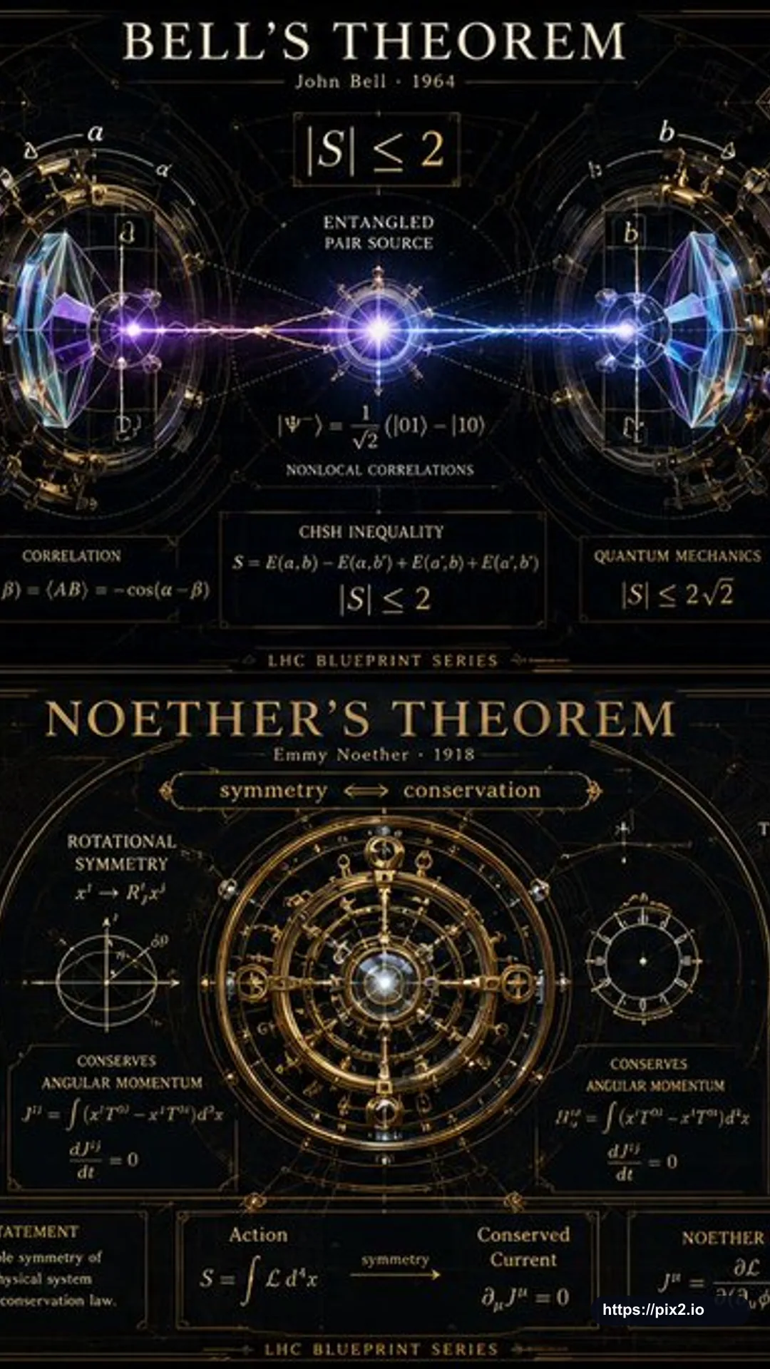 Theoretical Physics Luxury Infographic