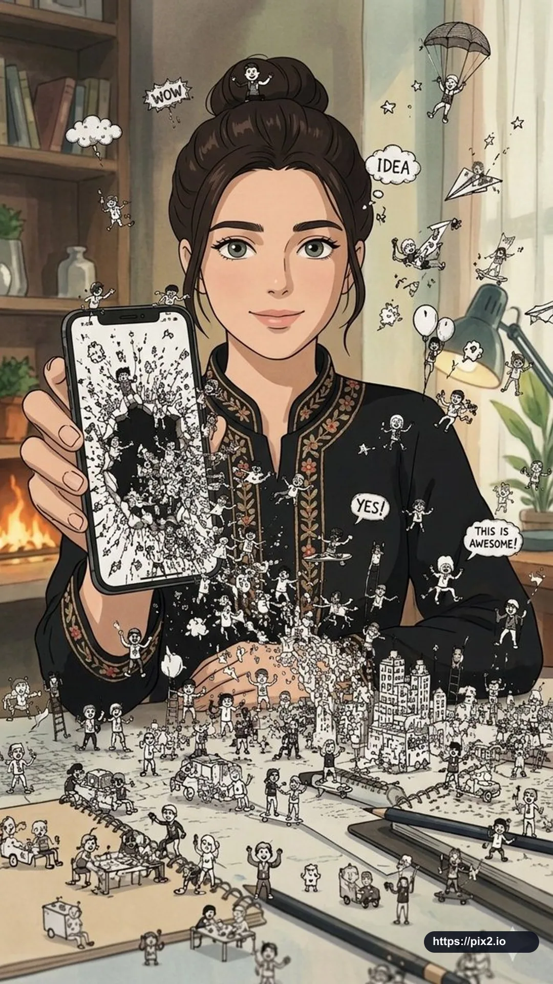 Phone Portal Doodle Reality