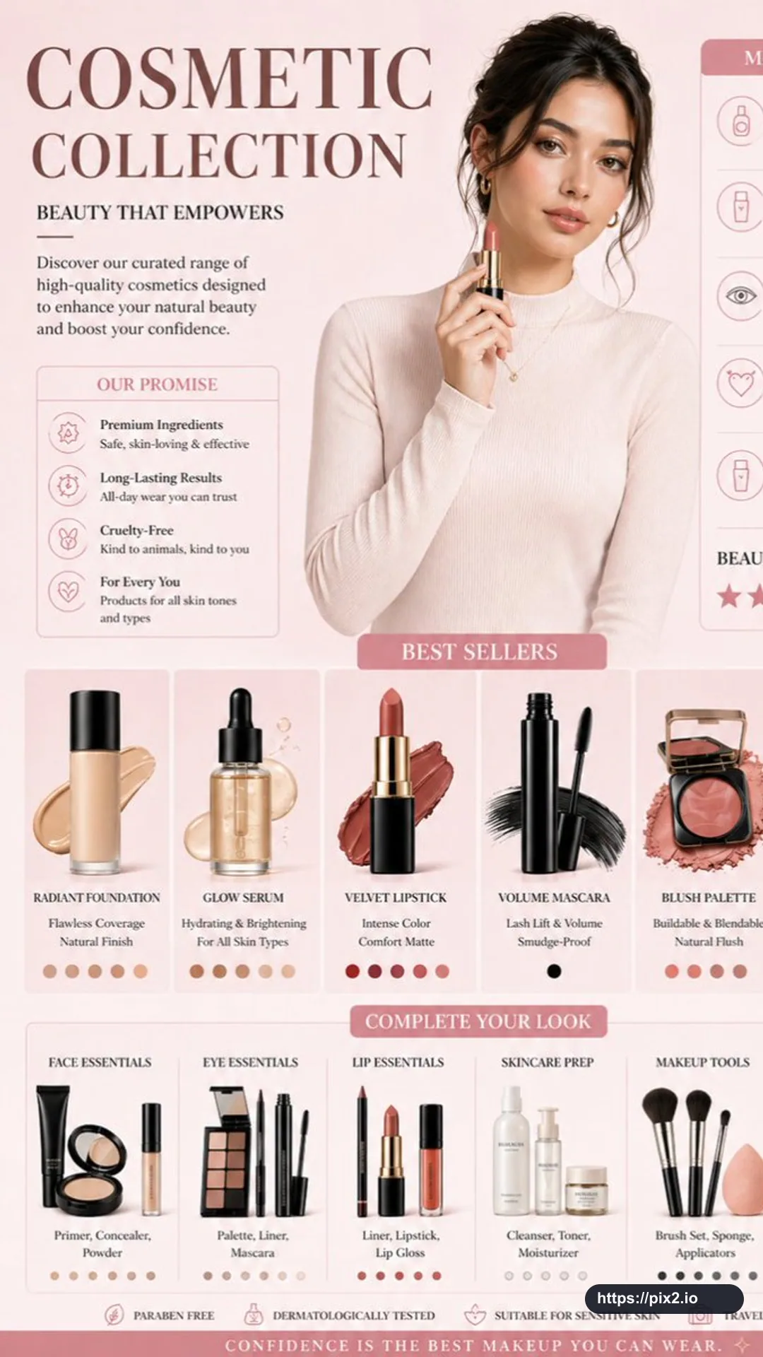 Luxury Beauty Brand Infographic