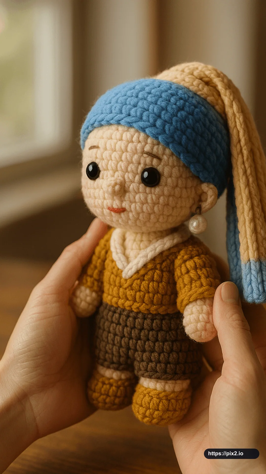 Cute Cozy Crocheted Yarn Doll