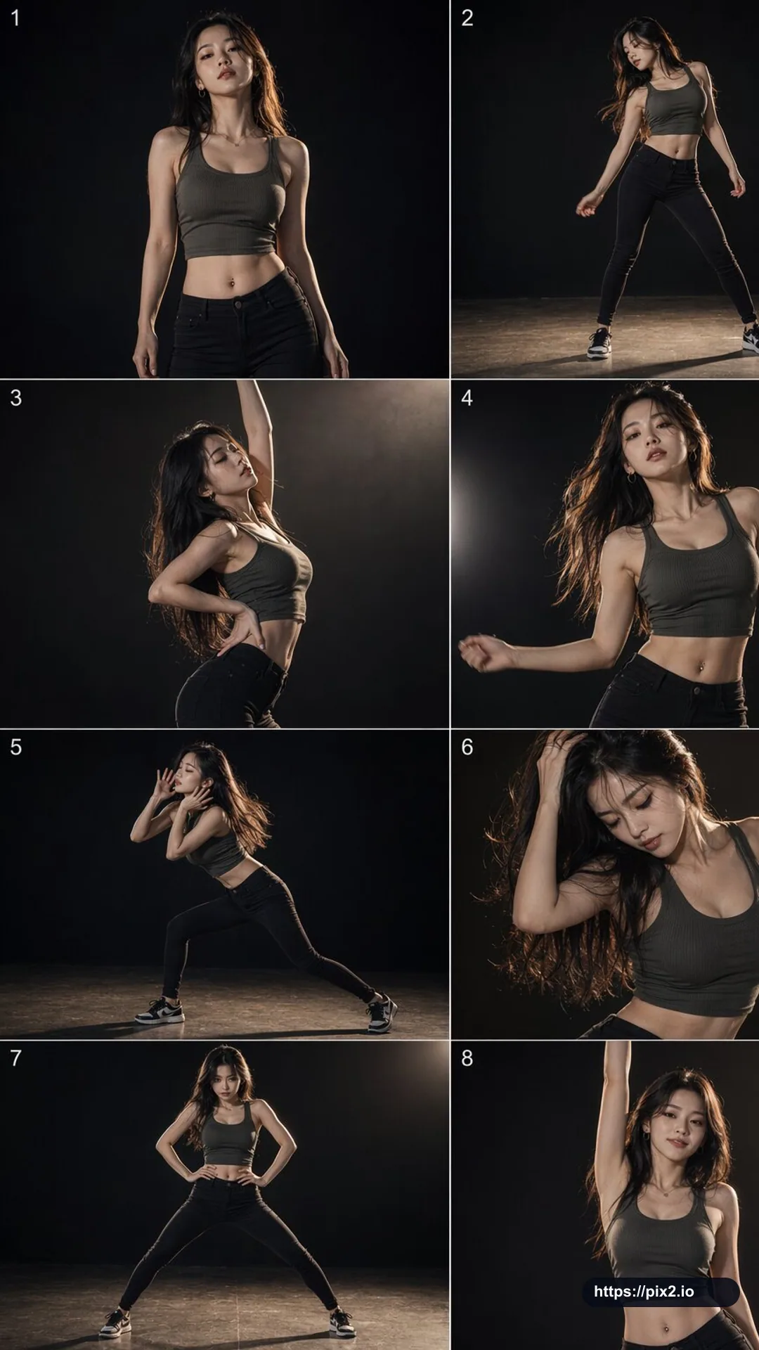 Eight-Shot Dance Storyboard Poster