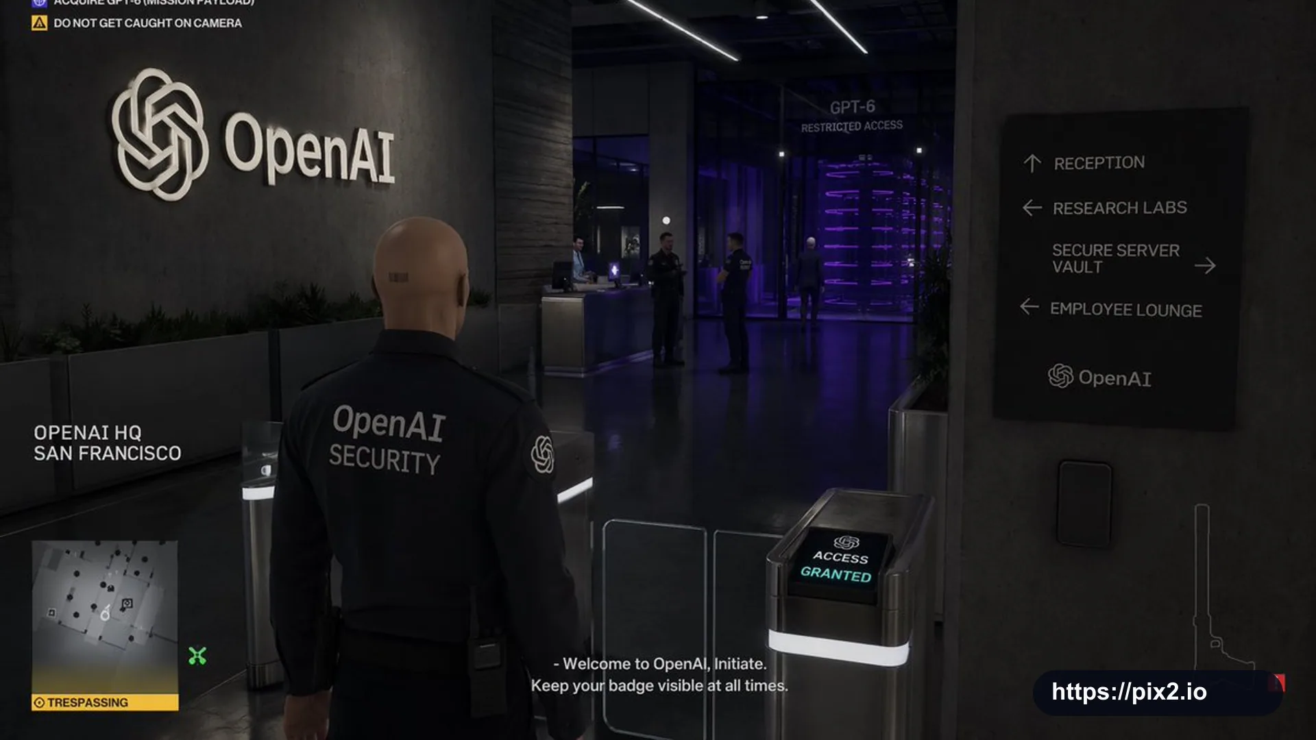 Stealth Game Mission Screenshot