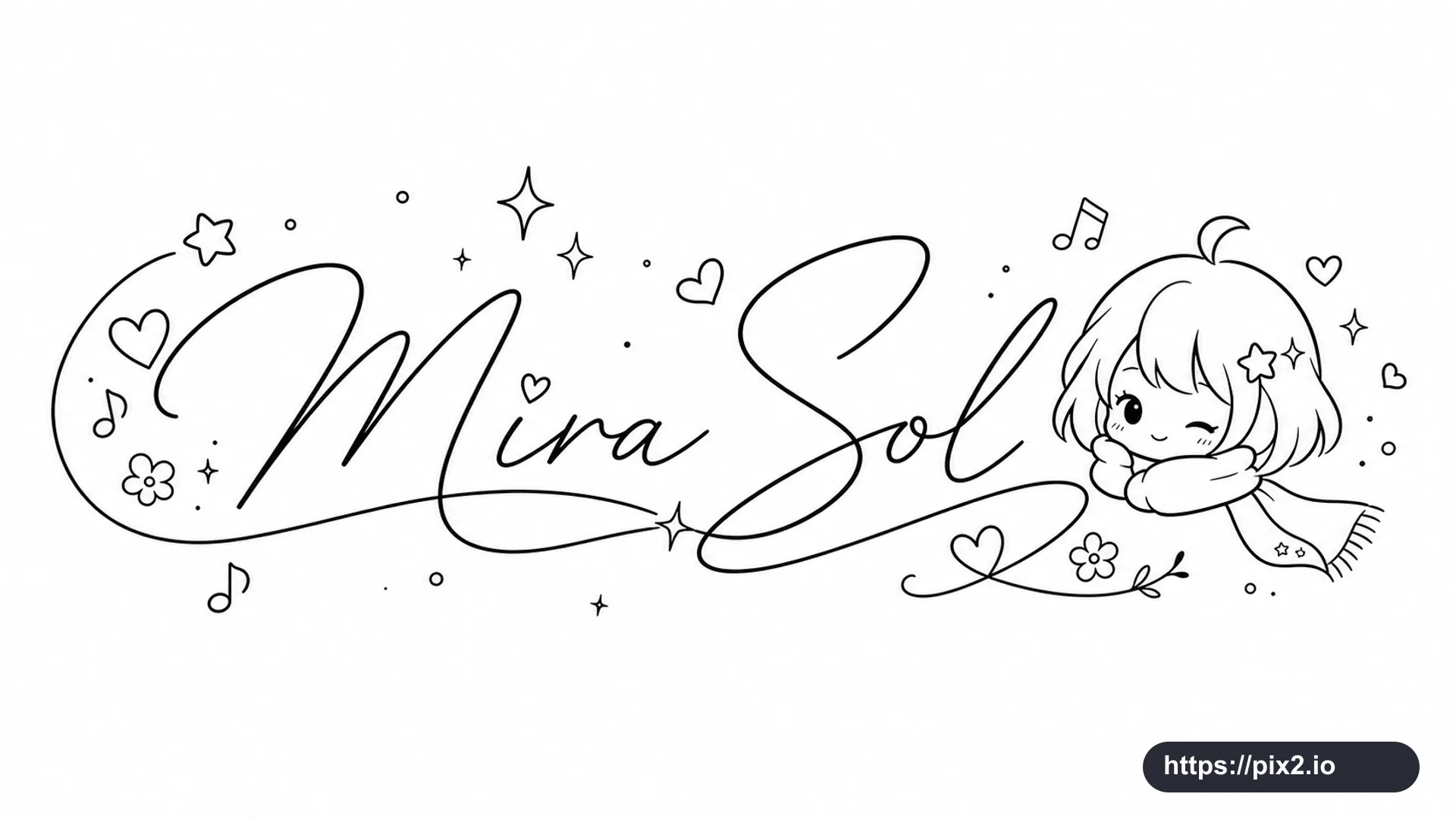 Anime-Style Signature Doodle