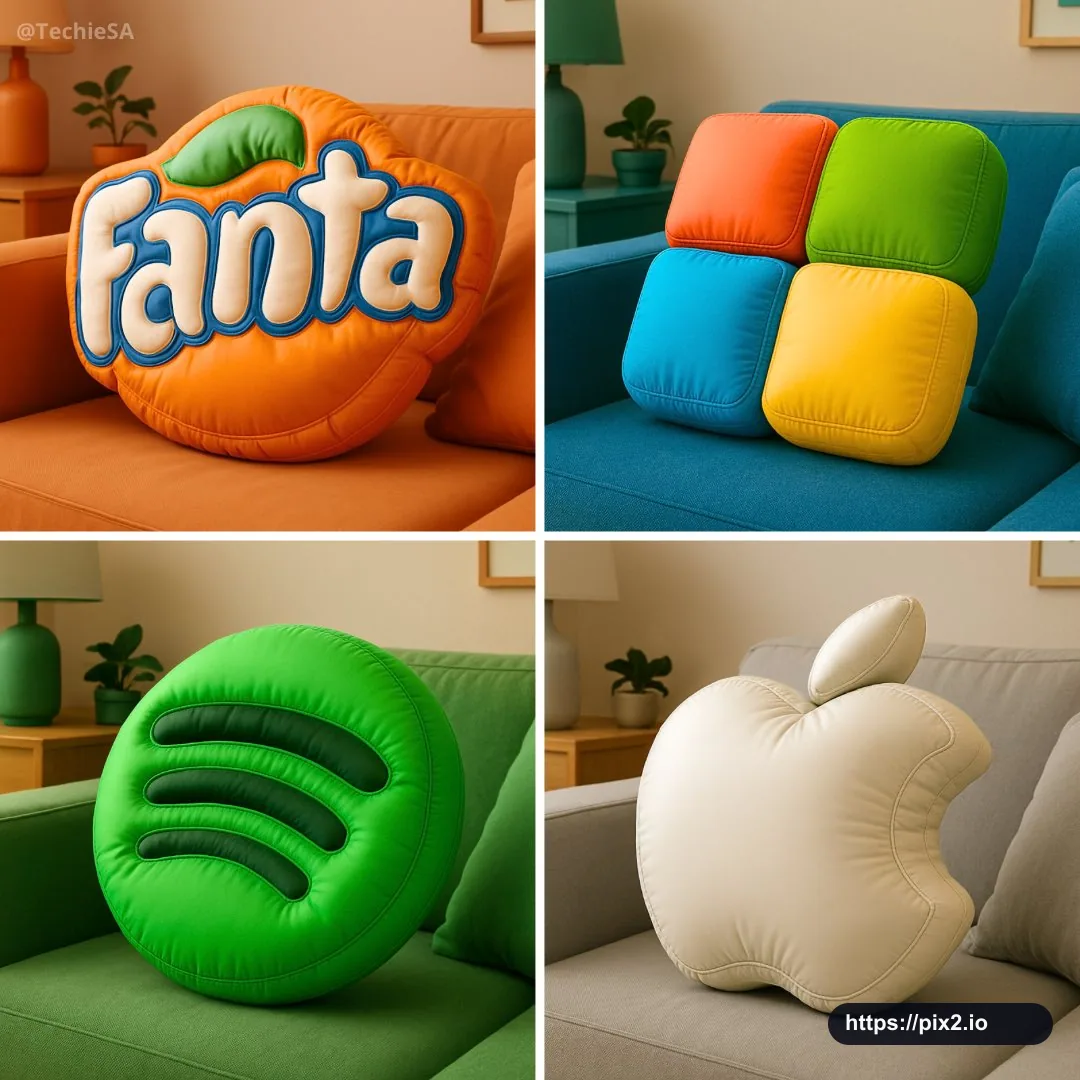 Inflatable Logo Pillow Mockup