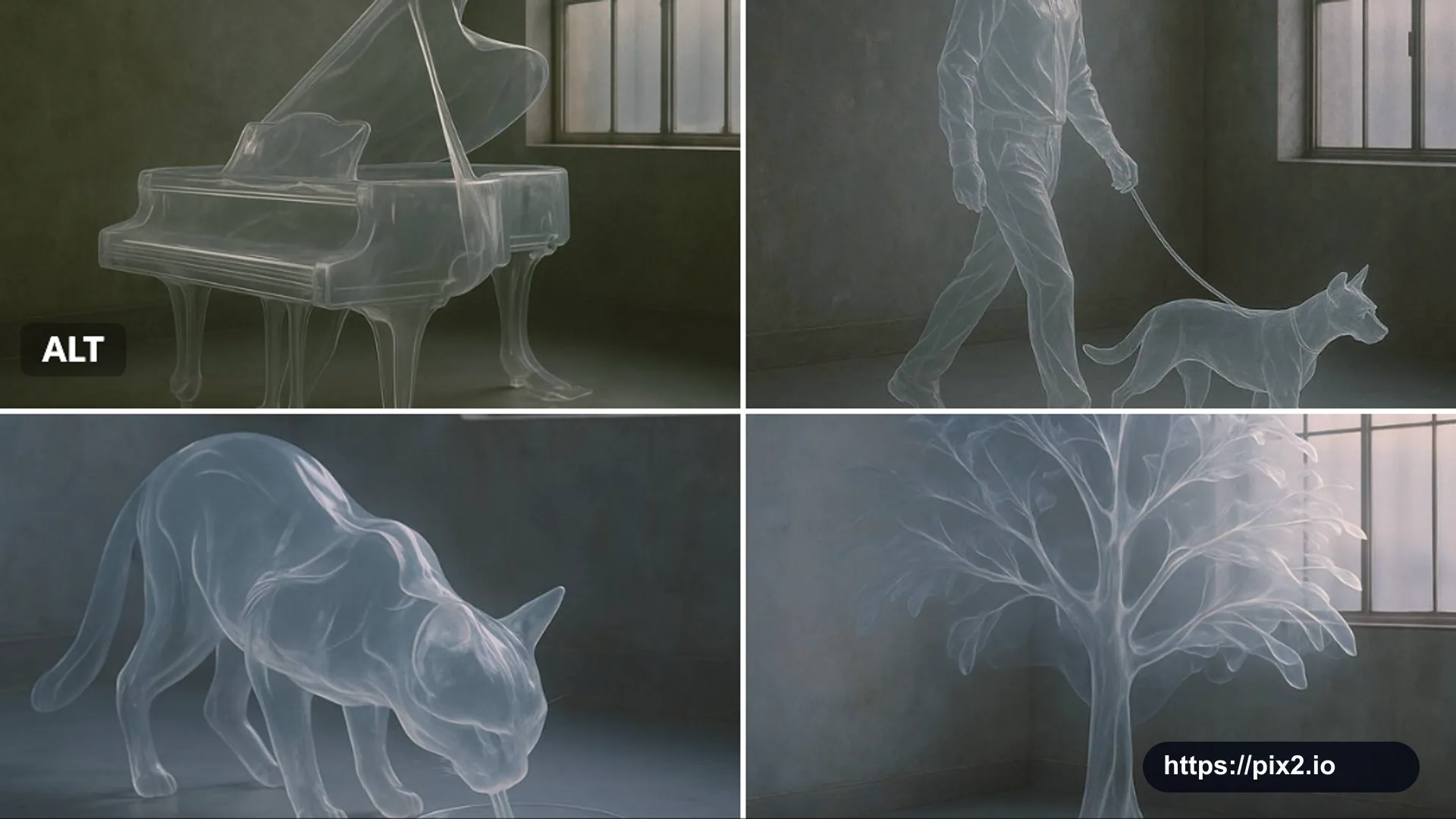 Transparent Ghost Form Object