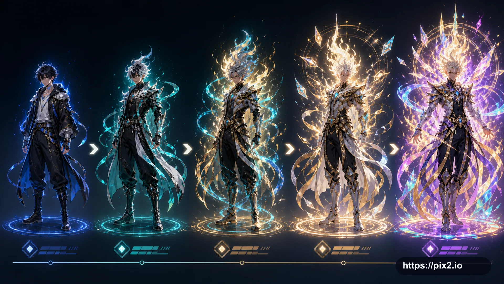 Original Energy Warrior Evolution Chart