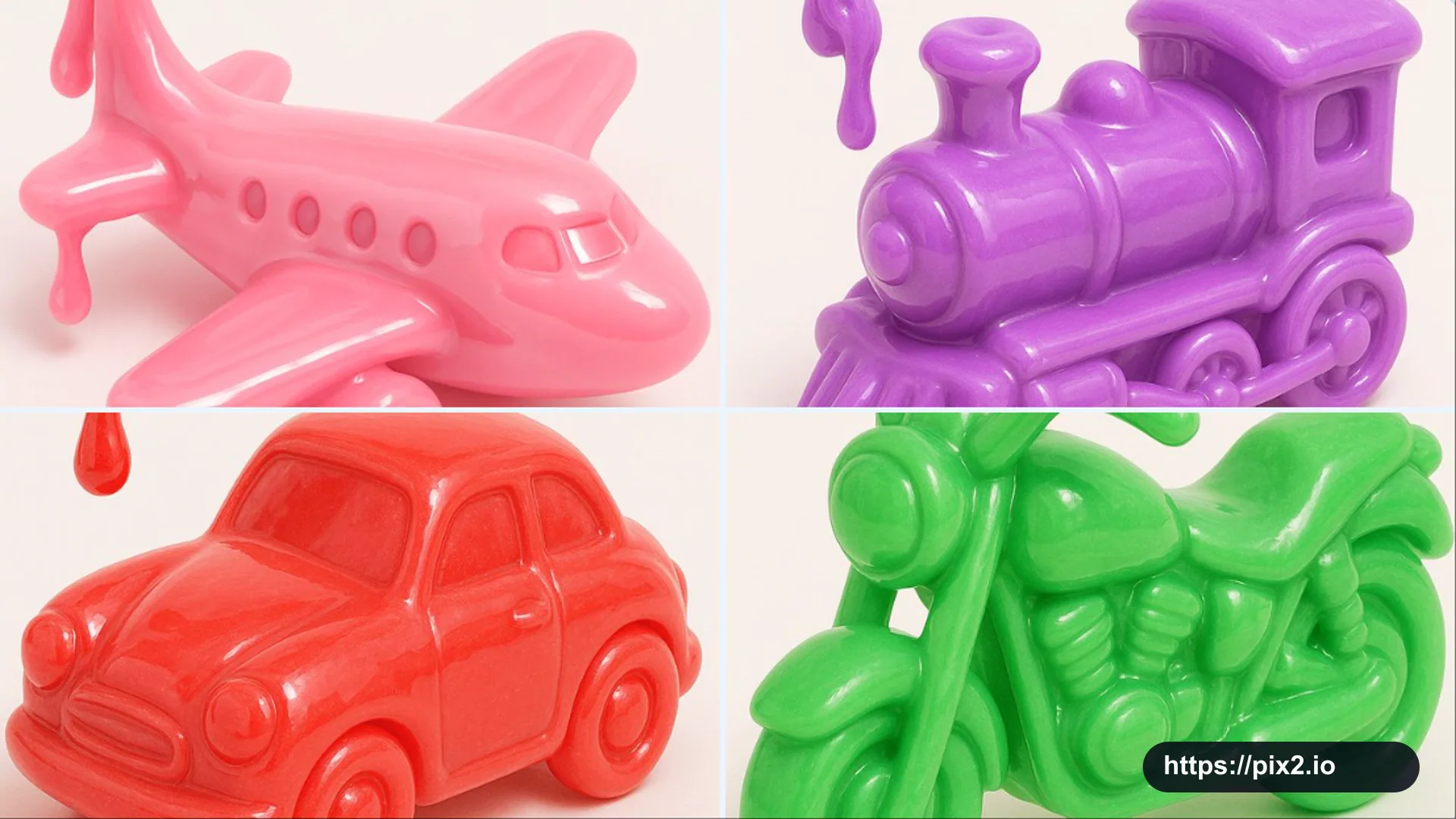 Glossy Slime Toy Vehicle