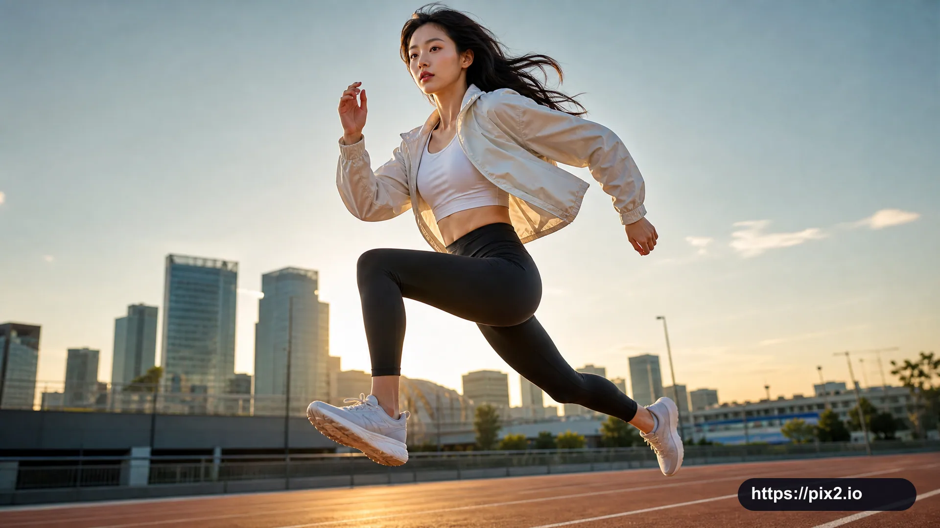 Leaping Runner Sports Ad